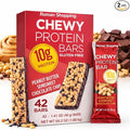 Kirkland Peanut Butter &amp Semisweet Chocolate Chip Protein Bars – 10g Protein Gluten Free Kosher 84 Count (2 Boxes) 1.41 oz Bars Net Wt 118.4 oz