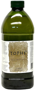 RICE BRAN OIL | All Natural Made from 100% Non-GMO Rice | Rich in Vitamin E and Gamma-Oryzanol | Unfiltered Non Winterized No Trans Fat and Heart Healthy | 1/2 Gallon By Tophe