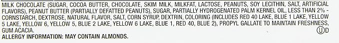M&ampM'S Peanut Butter Chocolate Candy Sharing Size 2.83-Ounce Pouch 24-Count Box