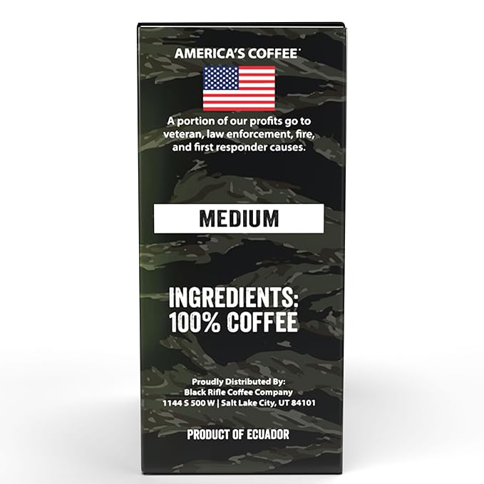Black Rifle Coffee Company Just Black 48 Count Instant Coffee Sticks - Roasted Blend Made from Arabica Beans - Colombian &amp Brazilian Beans - Veteran Founded &amp American Made
