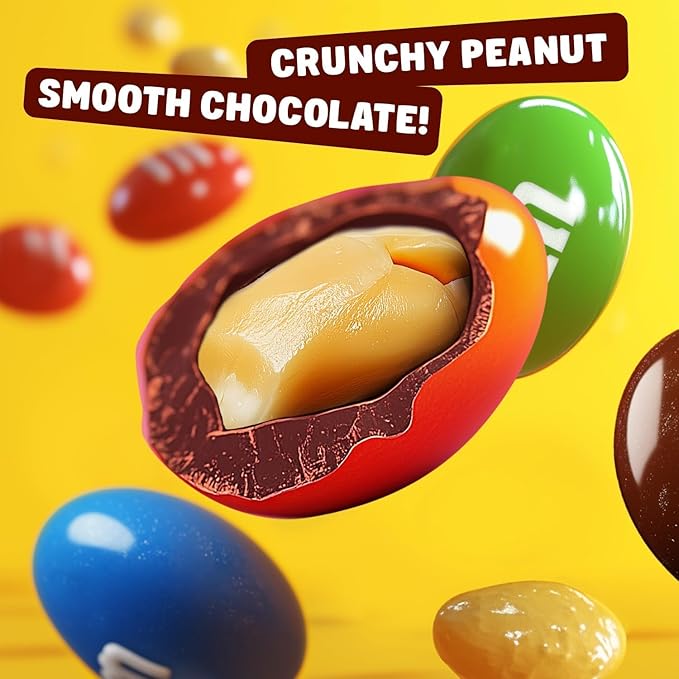 Peanut Milk Chocolate 3 lb – Anti Melt Pack Bulk Candy in Resealable Bag 72 Fun Size Bags