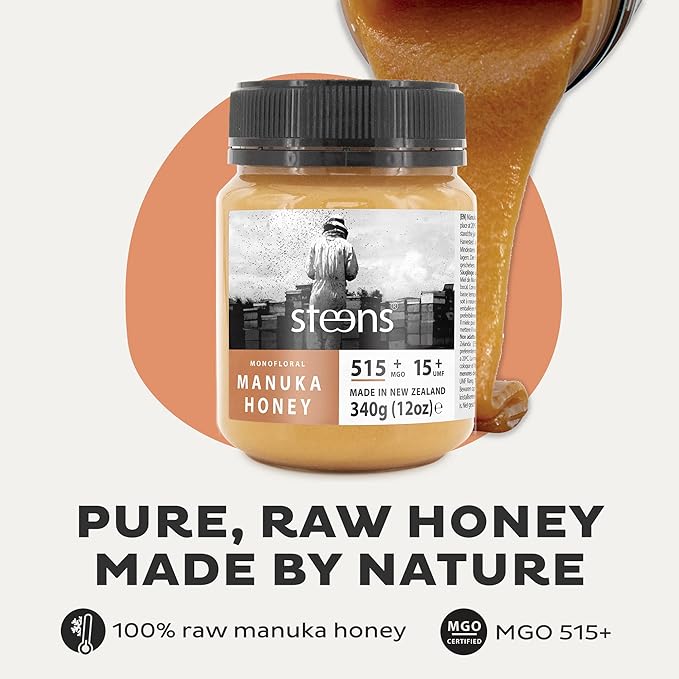 STEENS NZ Beekeeper 15Plus Manuka Honey 340 GR