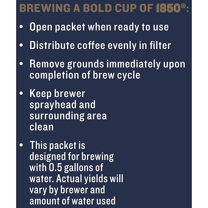 Folgers 1850 Pioneer Blend Medium Roast Ground Coffee Fraction Pack 2.5 Ounce (Pack of 24)