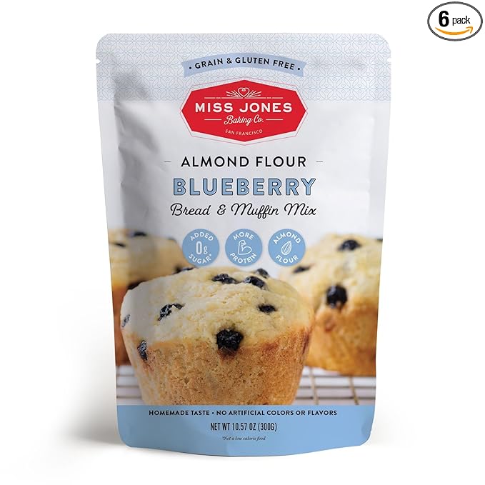 Generic Miss J.ones Baking Co - Muffin Mix Blueberry Keto Gluten Free 10.57 oz (Pack of 6)