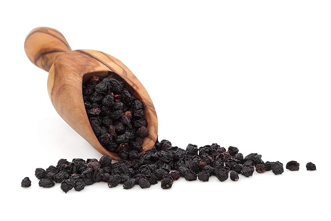 Whole Dried Elderberries - Wild Crafted Sambucus Nigra - for Elderberry Syrup Pies Jam Tea Gummies Jelly &amp Wine - 1 Pound