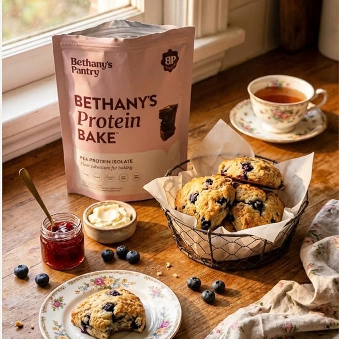 Nuzest Bethany’s Pantry Protein Bake - Single Ingredient Vegan Protein Powder for Baking - Pea Protein Flour Substitute Gluten Free Paleo Non-GMO (8.8 oz)