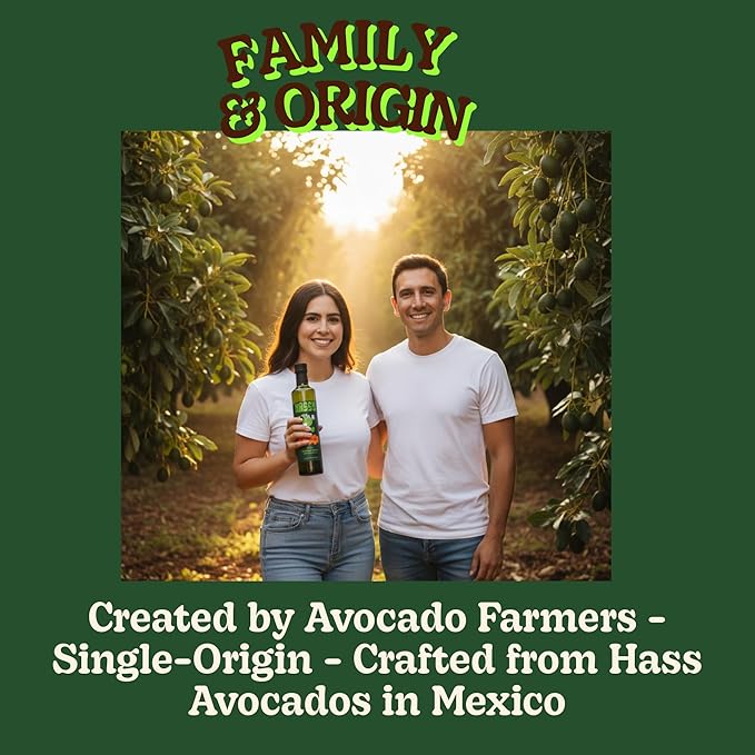 HASSY Avocado Oil 100% Pure  Cooking &amp Baking High Smoke Point Non-GMO Kosher  17.2 fl oz 510 ML - Created by Avocado Farmers – High-Heat Frying Grilling &amp Everyday Cooking - Keto &amp