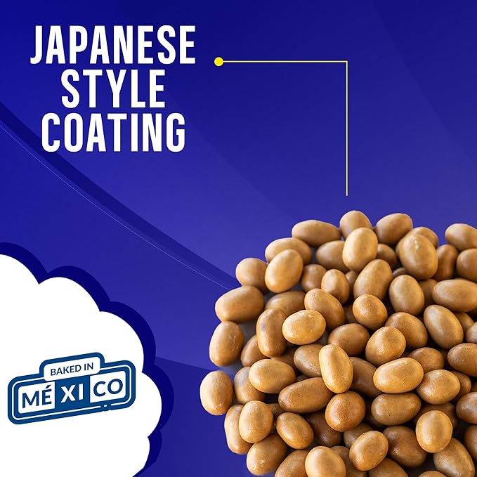 Manzela Japanese Style Coating Peanuts | Crunchy with Flavorful Sauce Savory &amp Slightly Sweet Unique Texture Authentic Mexican Snack Cacahuates Japoneses Mexicano Size 10 ct/6.35 oz Each 2-P