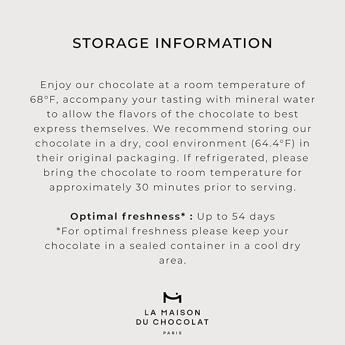 LA MAISON DU CHOCOLAT Pralines Gift Box Gourmet Milk and Dark French Chocolate Gift Box (24 Pieces)