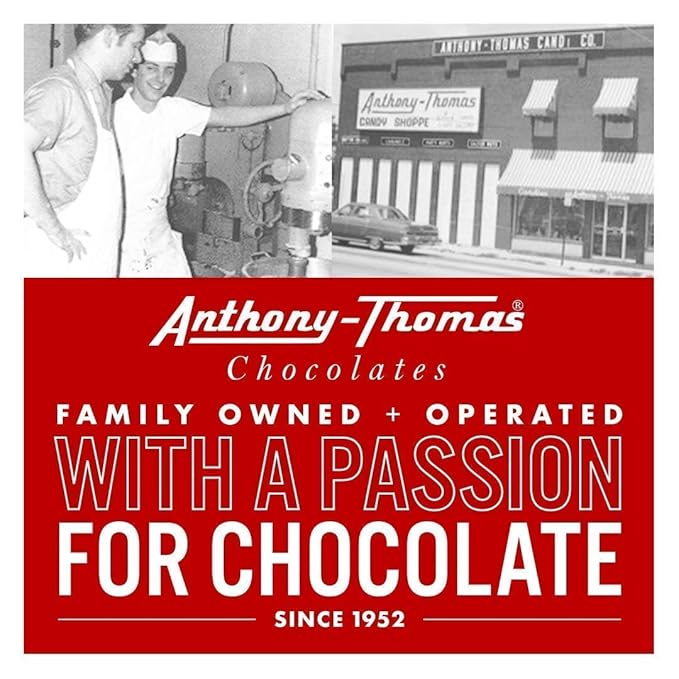 Anthony Thomas Heart Shaped Box Mother's Day Chocolates Milk and Dark Chocolate Soft Centers Nuts Toffee and Caramels Gift Box 32 Pieces (14 oz Milk and Dark)