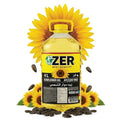 Zer 100% Pure Sunflower Oil – 4 Liter Bottle – Ideal for Cooking Frying oil &amp Baking-Natural Cooking Oil - NON-GMO