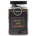 Aufschnitt Meats Beef Jerky Jar - Grass Fed Beef - Kosher and Keto Friendly - Gift Idea - 8 oz Jar Sweet Chipotle