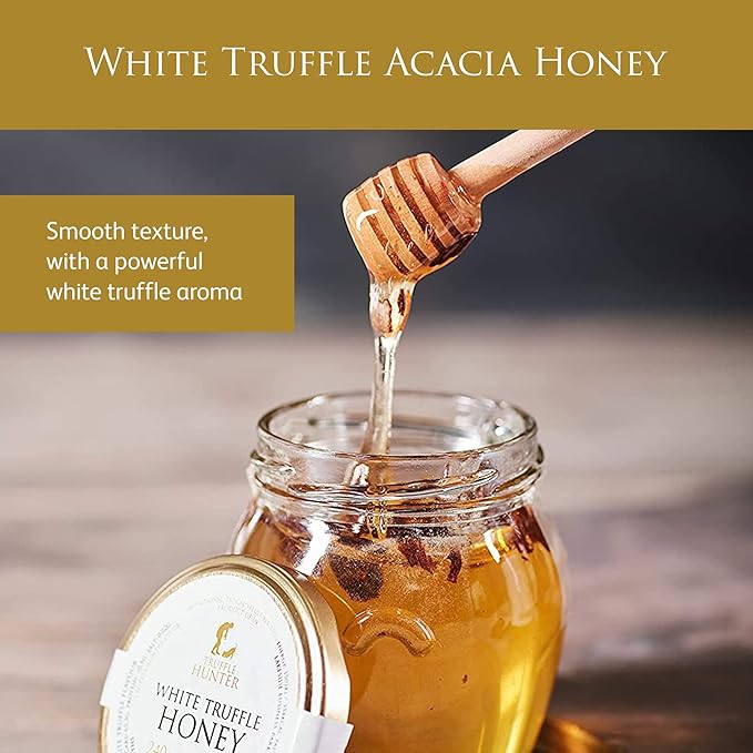 TruffleHunter - TruffleHunter Preserved Truffle Selection Gift Set - Black &amp White Truffle Oil Sea Salt Truffle Honey