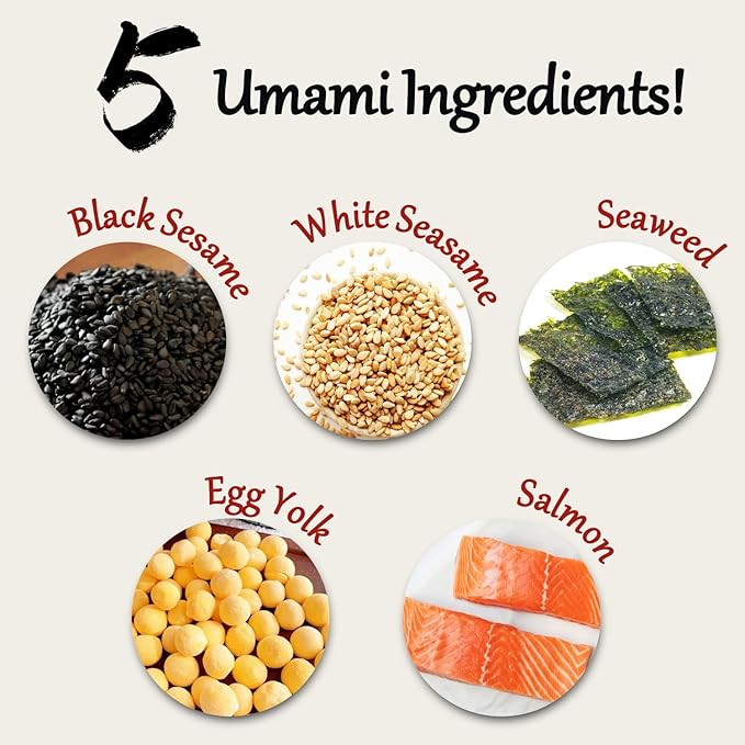 Yimi Salmon Furikake Seasoning Rice Topping Multi-Purpose Japanese Seasoning No Additives or Artificial Colors Ideal for Rice Sushi Salad 5.5Oz
