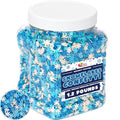 Snowflake Confetti Sprinkles - 1.2 Pounds - Christmas Sprinkles - Blue &amp White Jimmies - Bulk Sprinkle Mix for Decorating - Great for Baking Cookies Cakes Cupcakes and More!