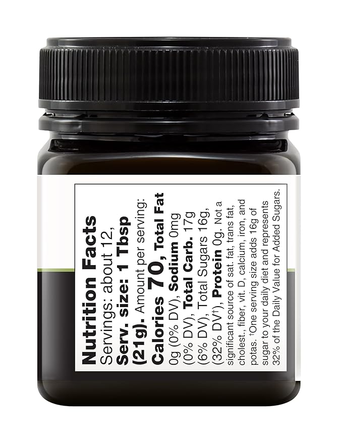 DownUnder Honey New Zealand Honey UMF 15+ (MGO 514+) Independently Tested and Certified 100% Genuine Honey Manuka Great Taste for Daily Wellness 8.8 oz (250g)