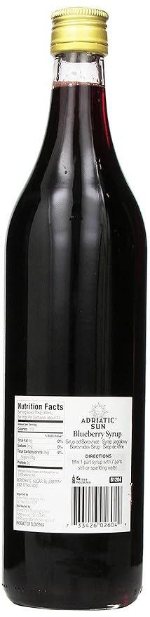 ADRIATIC SUN BLUEBERRY SYRUP 1L