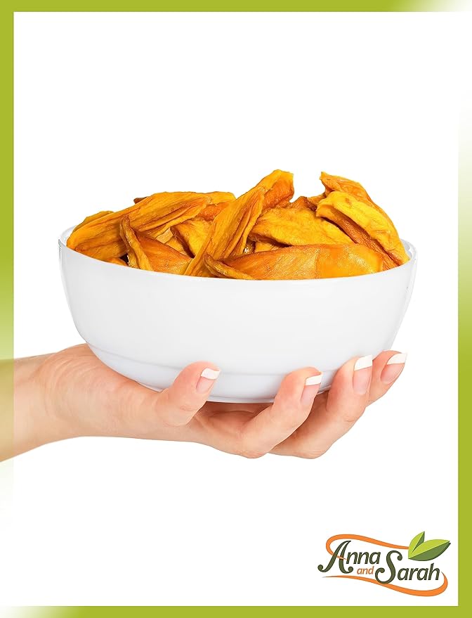 Anna and Sarah Dried Organic Mango No Sugar Added No Preservatives Al-Natural Premium Quality in Resealable bag 3 Lbs