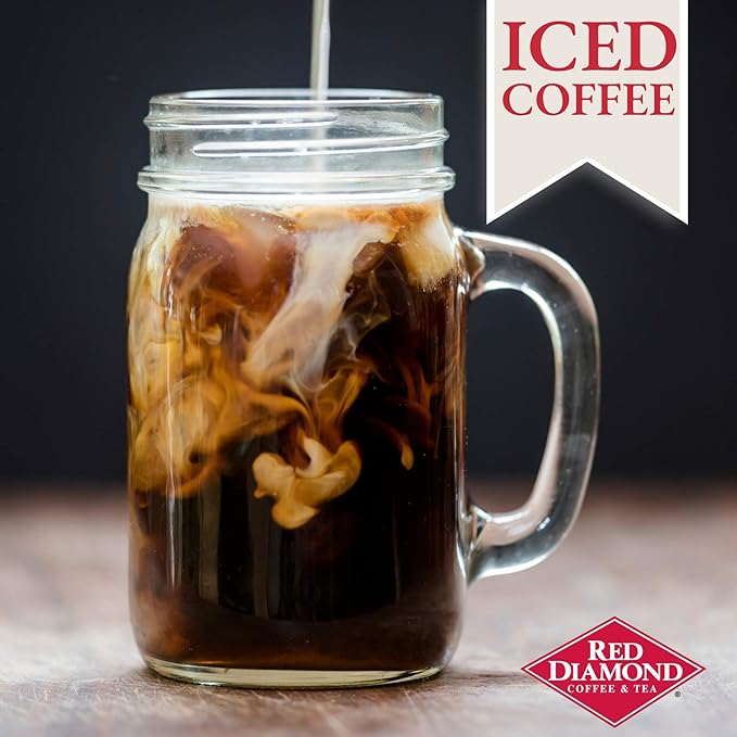 Red Diamond Ground Coffee | Classic Blend | Medium Roast | Arabica Beans | Smooth &amp Rich Flavor | 34.5 Ounce Resealable Can