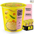 immi Creamy 'Chicken' Ramen Cup Noodles - 18g Plant-Based Protein 8g Net Carbs Keto Friendly High Protein High Fiber Ready to Eat 6 Pack