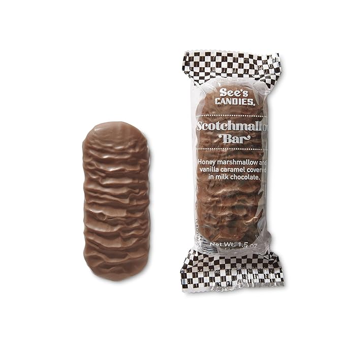 See's Candies 12 oz Milk Scotchmallow Bars (8 individually wrapped bars)