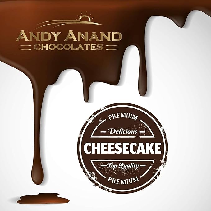 ANDY ANAND CHOCOLATIER Luxurious Fresh Pineapple Cheesecake 9 - Gourmet New York-Style Rich California Cream Cheese Handcrafted No Preservatives Cheesecake Perfect for Celebrations 2 lbs