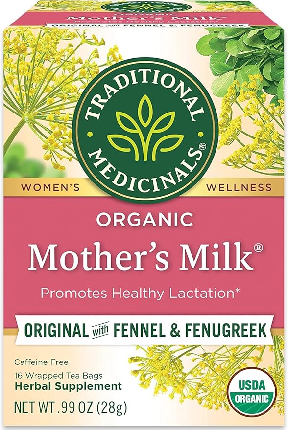 Traditional Medicinals Organic Mother’s Milk Herbal Tea Promotes Healthy (16 Count (Pack of 4))