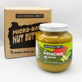 Wilderness Poets Pistachio Butter - Organic Raw 100% Pistachio (64 Ounce - 4 Pound) - Half Gallon Glass Jar - Perfect for Dubai Chocolate Bar Desserts with Kataifi or Savory Creations - Unsweetened