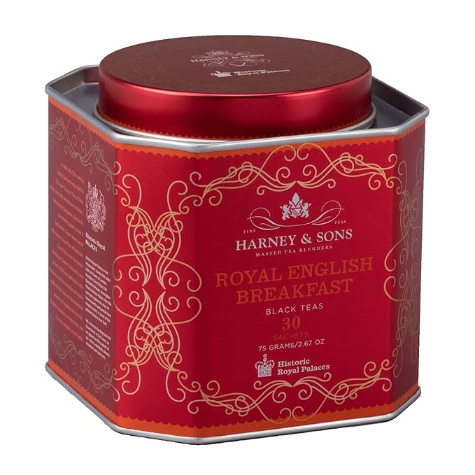 Harney and Sons Royal English Breakfast Black 30 Sachets per Tin - Pack of 2