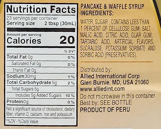 3 Pack of Pancake and Waffle Syrup Forrelli Gluten Free 24oz Bottles