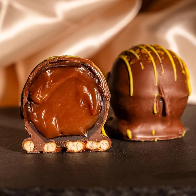 Truffles.com X Wolfgang Puck Limited-Edition Assorted Chocolate Truffles Premium 12-Piece Gift Box Gourmet Milk Chocolate Premium Truffles - Best Gift for Valentine’s and Special Occasions