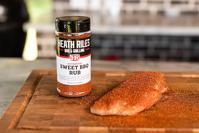 Heath Riles Sweet BBQ Honey Rub and Pecan Rub Seasoning Bundle