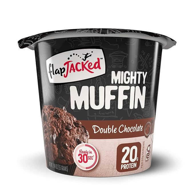 FlapJacked Mighty Muffins Gluten-Free Double Chocolate 1.94 Ounce (Pack of 12)