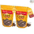 OZARK NUT ROASTERS Chocolate-Covered Pecans Chocolate Flavored Savory Snacks World-Class Gourmet Candied Nuts Resealable Pack of 2 (14 oz)