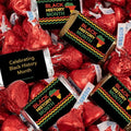 131 Pcs Black History Month Candy Party Favors Miniatures and Red Kisses Chocolate by Just Candy (1.65 lbs)