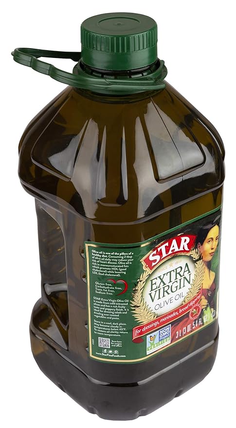 STAR I Extra Virgin Olive Oil I 101.4 oz (3L) Jar I Rich Olive Flavor | Ideal for Family Cooking and Daily Use