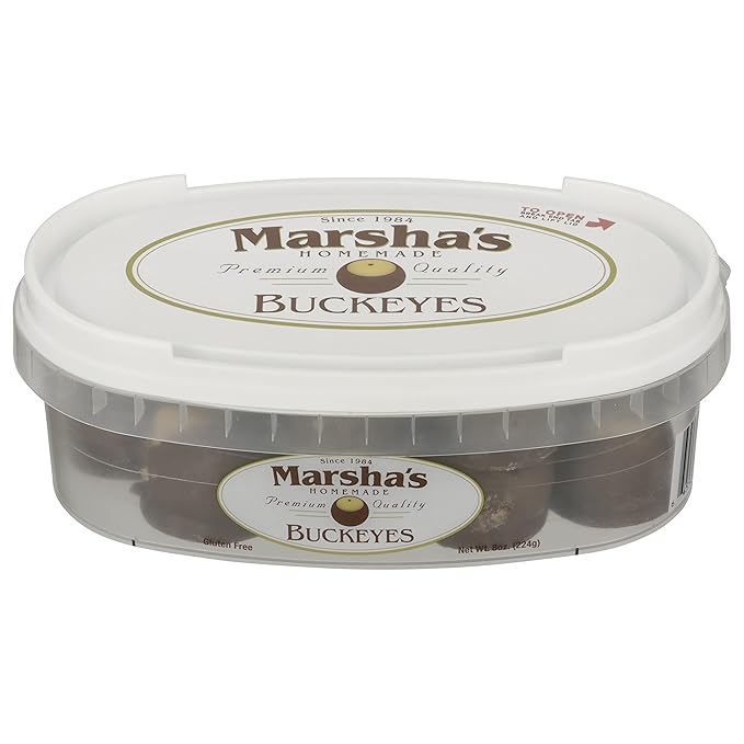 Marsha's Buckeyes Deli Containers (12 Buckeyes Per Container 4 Containers Per Order)