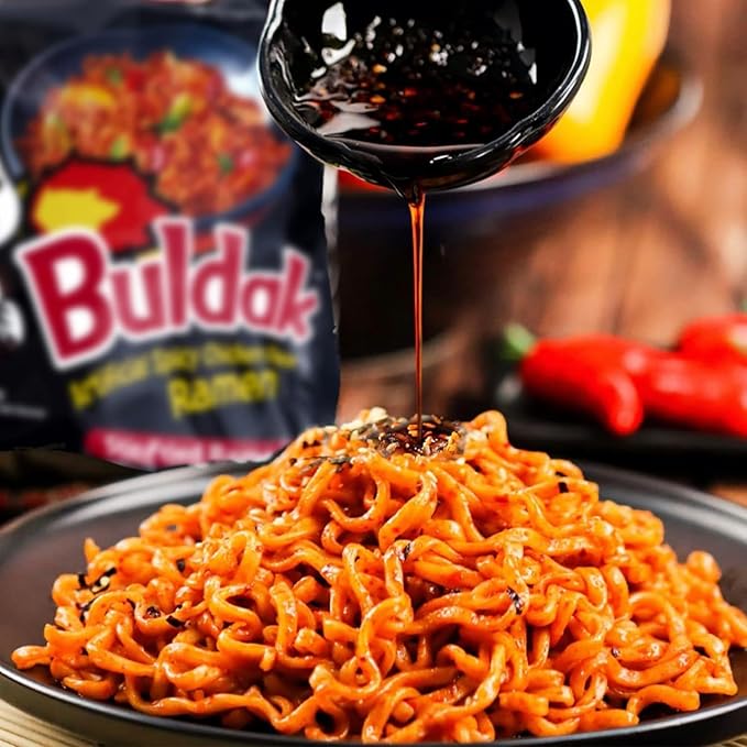 (20 Packs) Ramen Mystery Box - Global Flavor Adventure with a Mix of Spicy &amp Non-Spicy Noodles Bundle with Fun Recipe Book