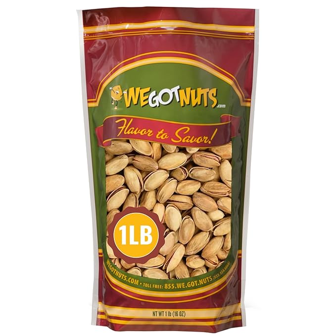 Turkish Pistachios Antep Roasted Salted In Shell - We Got Nuts (1 LB.)