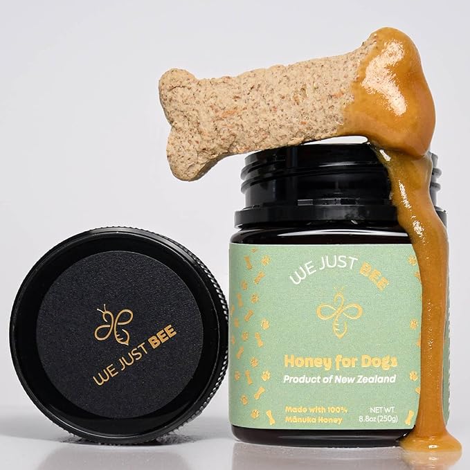 Manuka Honey for Dogs 250g/8.8oz – Premium New Zealand Dog Food Topper &amp Natural Treat | Raw Honey for Dogs for Immune Skin &amp Gut Support | Traceable Superfood – MGO 400+