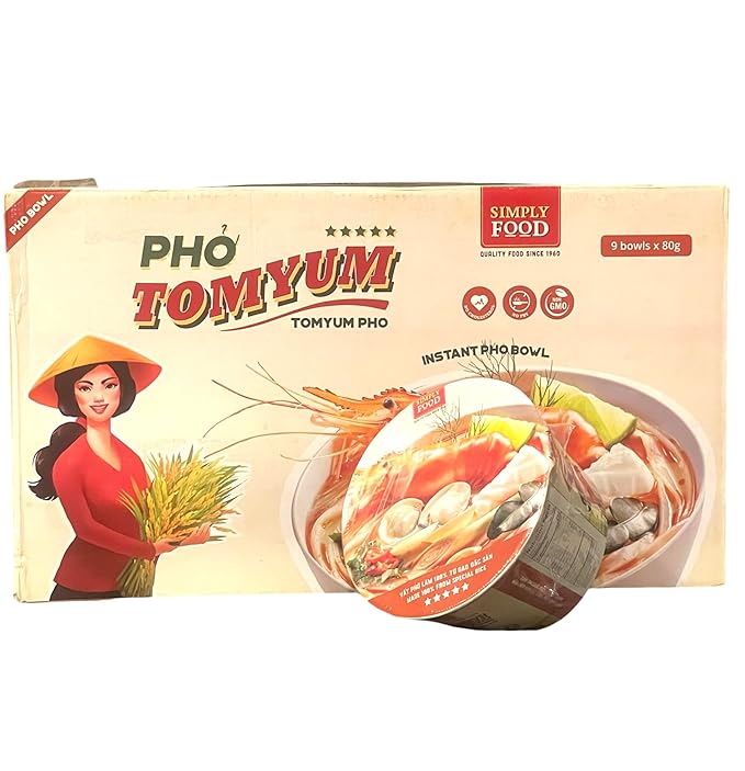Asia Style Instant Noodles (CASE SET INSTANT PHO TOMYUM BOWL)