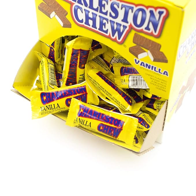 Tootsie Roll Charleston Chew Snack Bars in Easy Open Box Multicolor Classic Vanilla .38 Oz (96 Count)