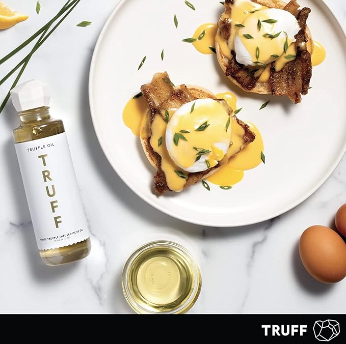 TRUFF White Truffle Oil - White Truffle Infused Olive Oil - Gourmet Dressing Seasoning Marinade or Drizzle Non-GMO Gluten-Free 6 fl.oz