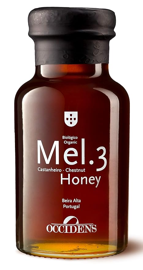 Occidens - Organic Chestnut Honey (Organic Chestnut honey from Trás-os-Montes Portugal) - Glass Jar 430gr / 15.16oz