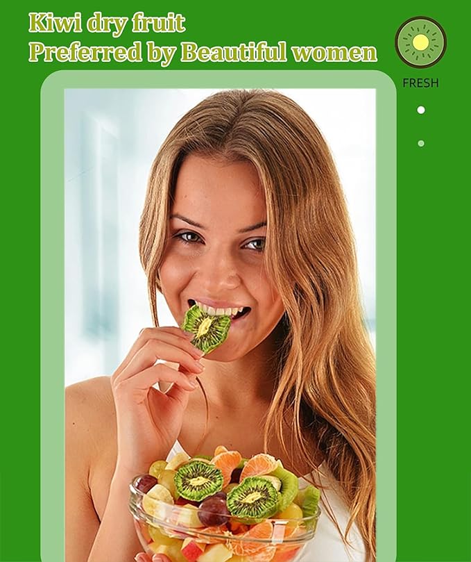 Dried Kiwi Dried Kiwi No Sugar Added 11.5Oz/325g Dehydrated Fruit Slices Unsweetened SnacksDesserts Fruit Cocktails Crafts PotpourriSafely Sealed Bag for Prolonged Freshness100% Natural