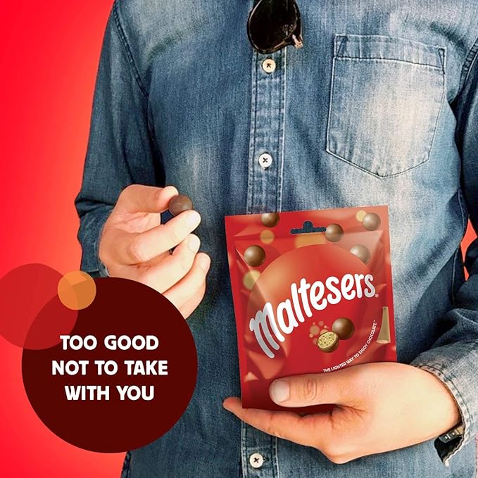 Maltesers Standard Chocolate Pouch 93g (Pack of 3)
