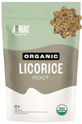 J MAC BOTANICALS Organic Licorice Root Tea Cut and Sifted Dried Herb regaliz Raiz organico