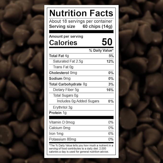 Sugar-Free Dark Chocolate Chips for Baking 2 Bags of Lily's Baking Chips 9oz Each Delicious Baking Chips Without the Sugar Perfect Dark Chocolate Chips for Keto and Diabetic-Friendly Recipes