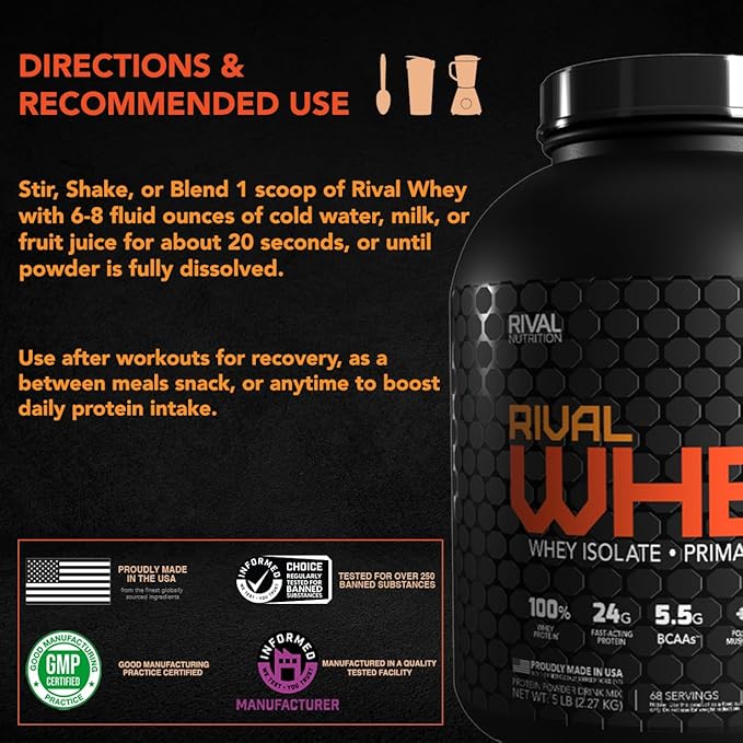 Rival Whey Strawberry Cream 5lb