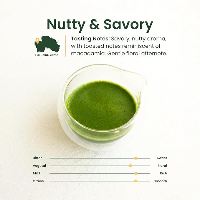 Crafti Ceremonial Grade Matcha Powder | 100% First Harvest | Single Cultivar | Saemidori | Unsweetened Authentic Japanese Matcha Green Tea Powder from Yame Fukuoka (30g / 1.06oz)